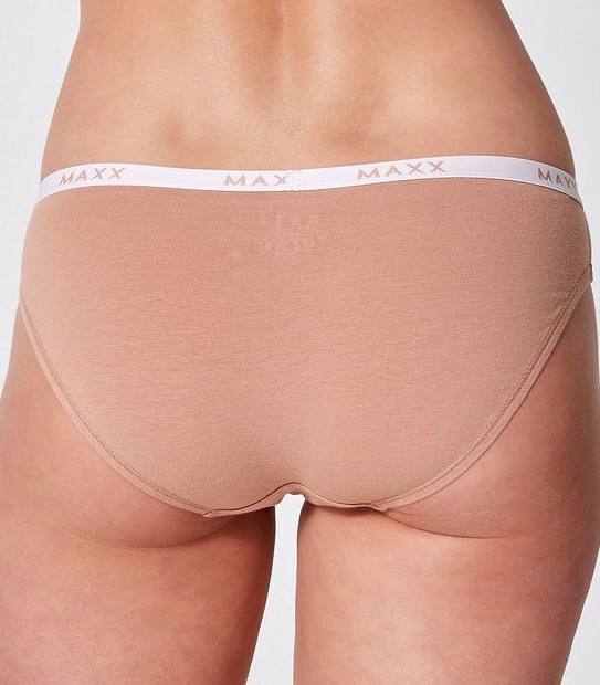 Maxx Cotton/Lycra Bikini Briefs - Bronze Brown