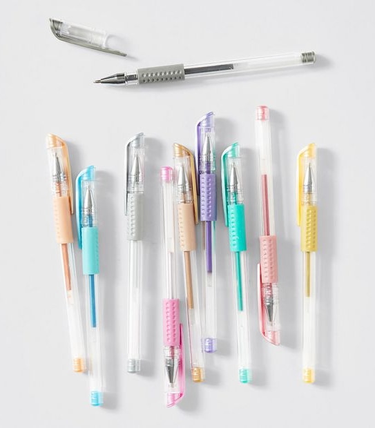 Metallic Gel Pen 10 Pack