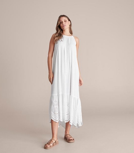 Preview Cutwork Detail Maxi Dress