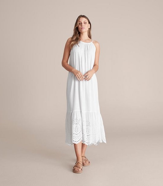 Preview Cutwork Detail Maxi Dress