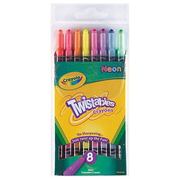 Crayola Twistables 8 Pack Neon Crayons Target Australia