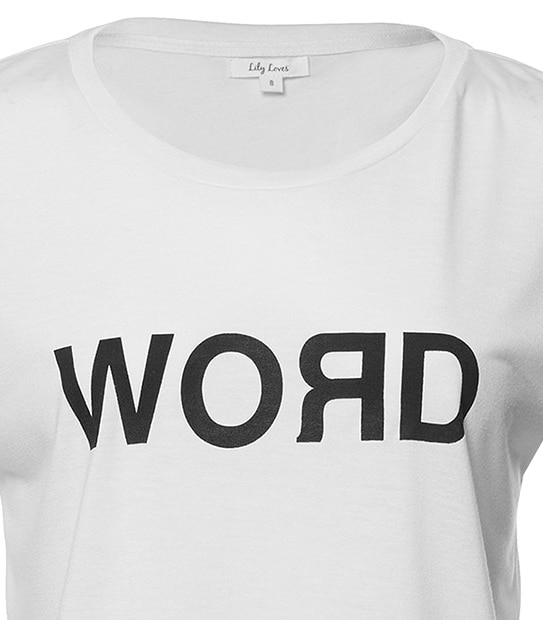 Lily Loves 'Word' Boyfriend T-Shirt