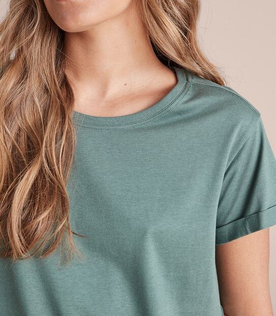 Cotton/Modal Relaxed Crew T-Shirt