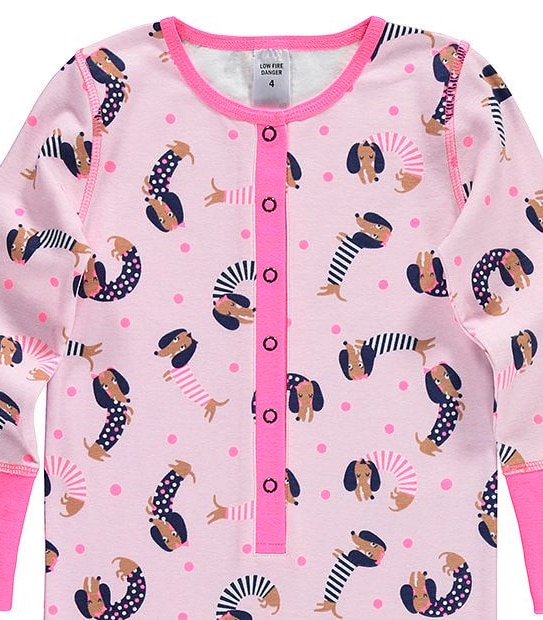 Dachshund Long Sleeve Sleepsuit