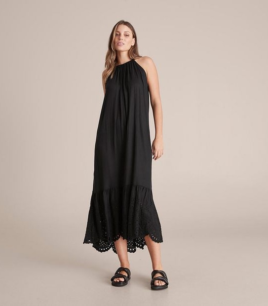 Preview Cutwork Detail Maxi Dress