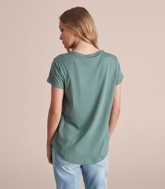 Cotton/Modal Relaxed Crew T-Shirt