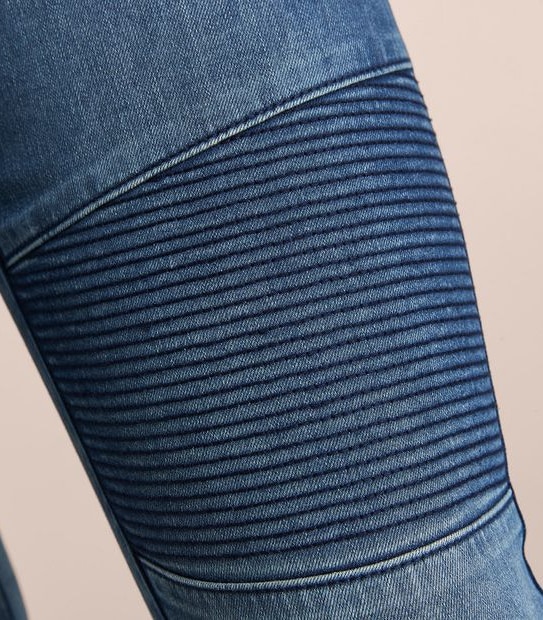 Lydia Biker High Rise Full Length Denim Jeggings 