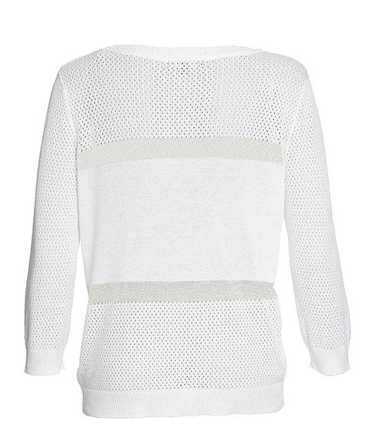 Dannii Minogue Petites Eyelet Jumper - White