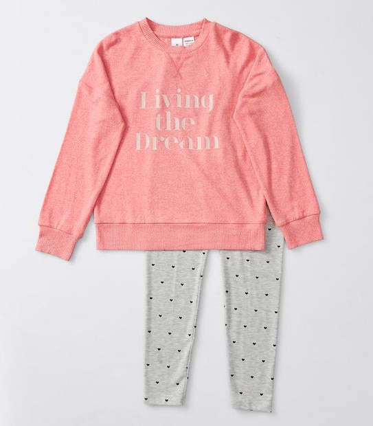 Living The Dream Knit Pyjama Set - Multi
