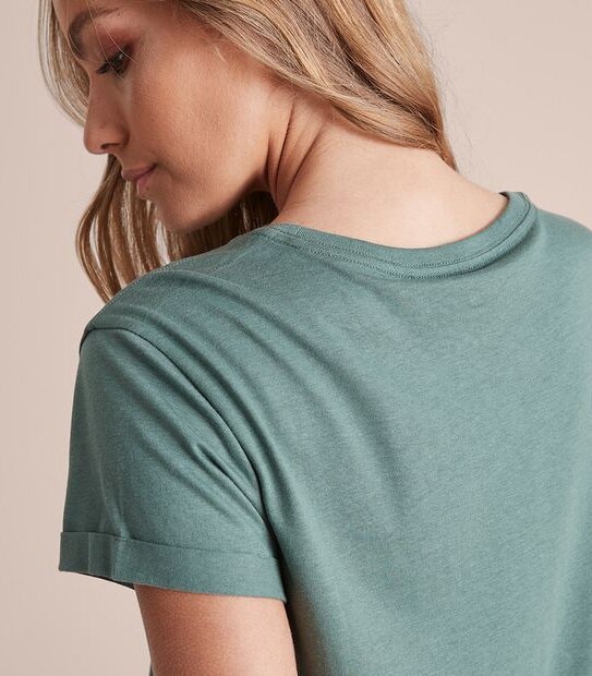 Cotton/Modal Relaxed Crew T-Shirt