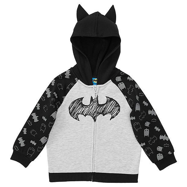 Batman Zip Through Hoodie With Ears