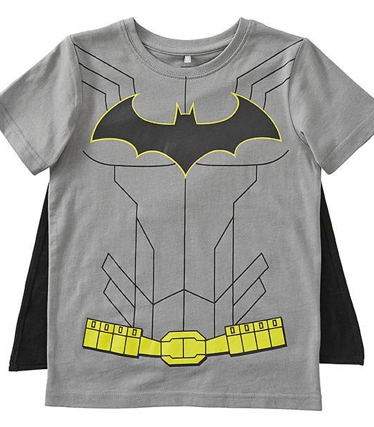 Batman Short Sleeve Costume T-Shirt With Cape