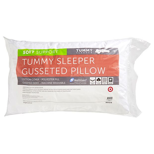 Soft Support Tummy Sleeper Gusseted Pillow Target Australia