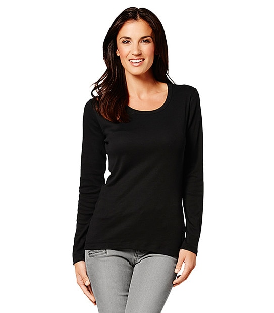 essentials Long Sleeve Rib T-Shirt