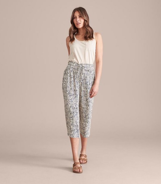 Crinkle Culotte Pants