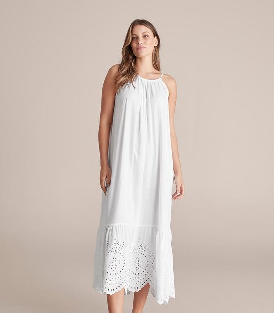 Preview Cutwork Detail Maxi Dress