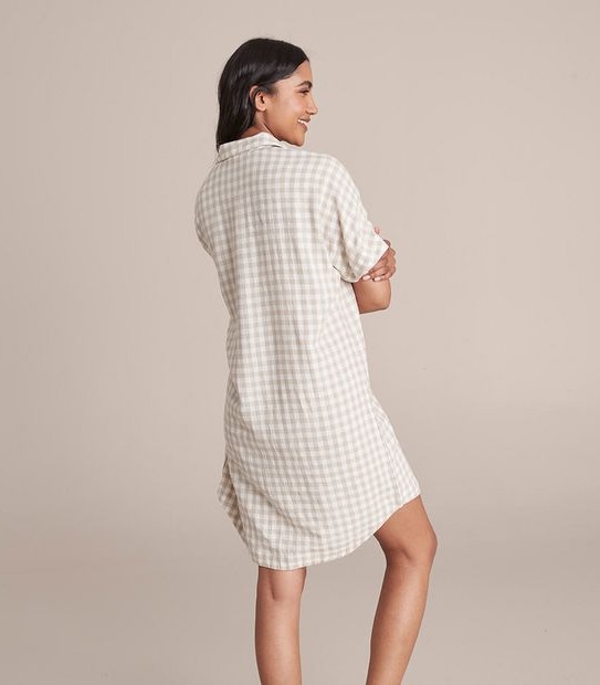 Linen Blend Nightshirt