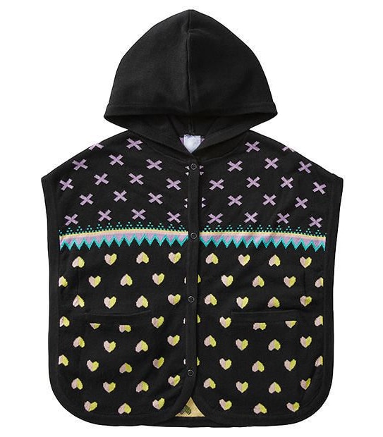Hooded Knit Poncho