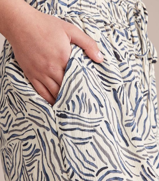Crinkle Culotte Pants