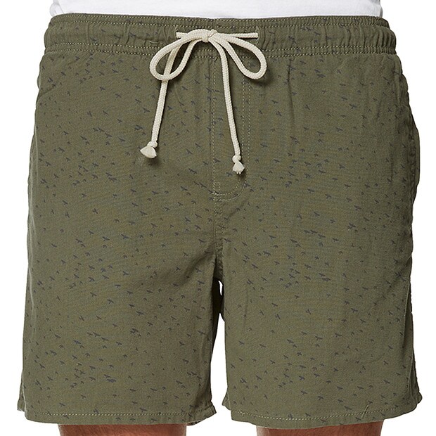 Men's Festival Shorts Birds Khaki Target Australia