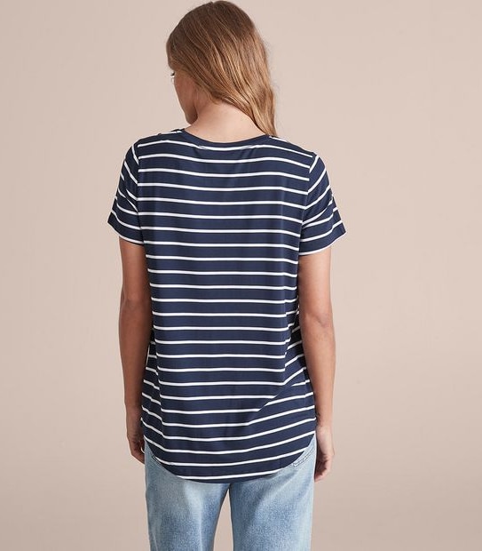 Modal/Elastane Crew Neck T-Shirt