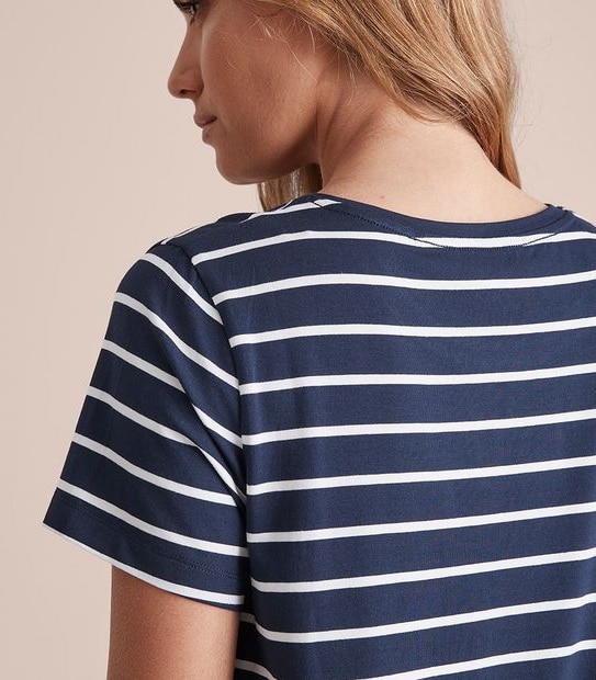 Modal/Elastane Crew Neck T-Shirt