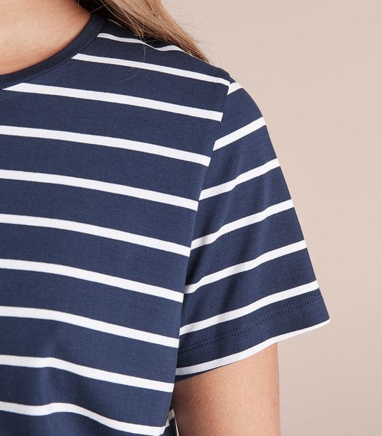 Modal/Elastane Crew Neck T-Shirt