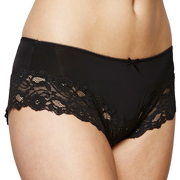 Microfibre Cheeky Cut Bikini Briefs - Black Microfibre Cheeky Cut Bikini Briefs - Black