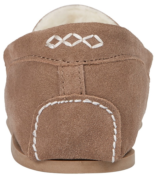 Portia Suede Moccasin Slippers