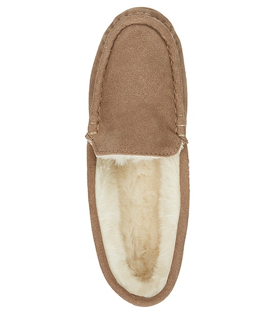 Portia Suede Moccasin Slippers
