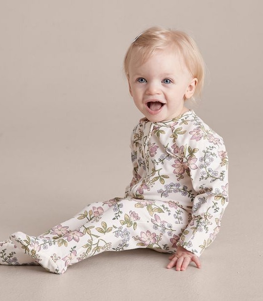 Baby Organic Cotton Print Coverall 5 of 5