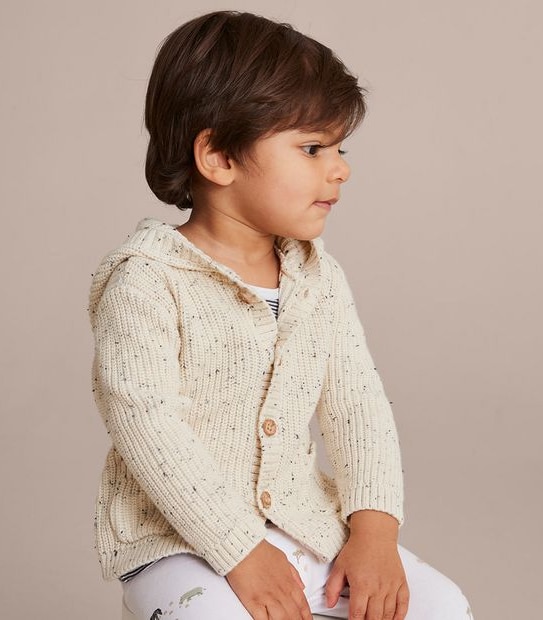 Baby Knit Hooded Cardigan