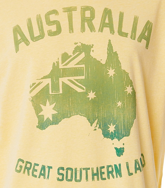 Men's Great Southern Land T-Shirt - Yellow