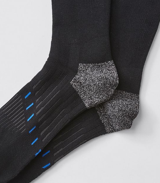Graphite 2 Pack Performance Outdoor Socks - Black
