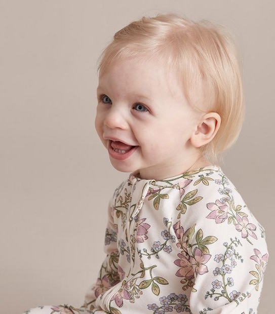 Baby Organic Cotton Print Coverall