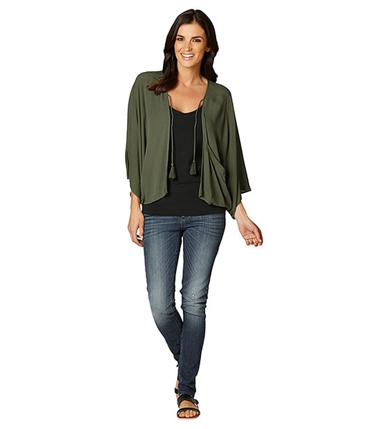 Kimono - Khaki 3 of 5