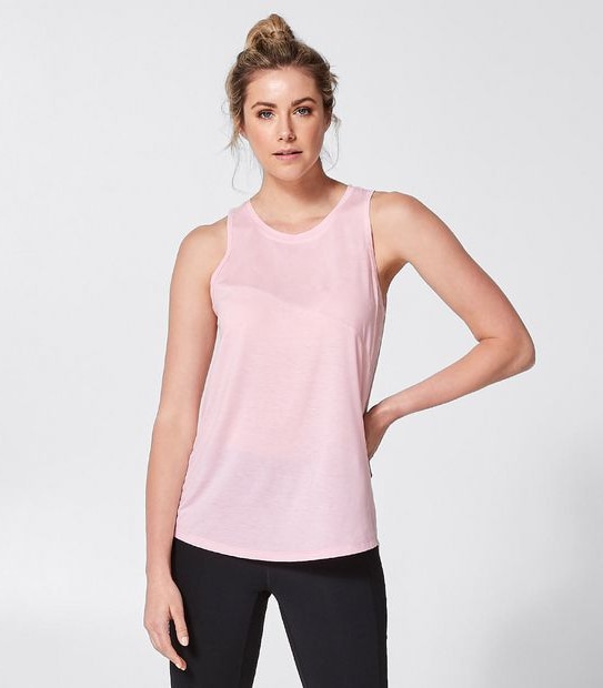 Active Muscle Tank Top - Jacquard Pink
