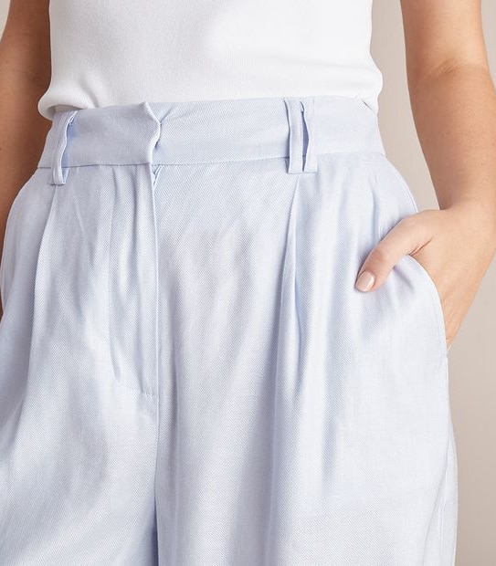 Preview Linen Blend High Waist Wide Leg Culottes