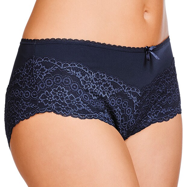 Everyday Lace Boyleg Briefs - Peacoat Everyday Lace Boyleg Briefs - Peacoat