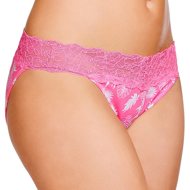 Tanga Lace Briefs - Tropical Pink Tanga Lace Briefs - Tropical Pink
