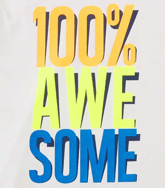 Short Sleeve '100! AWESOME!' T-Shirt