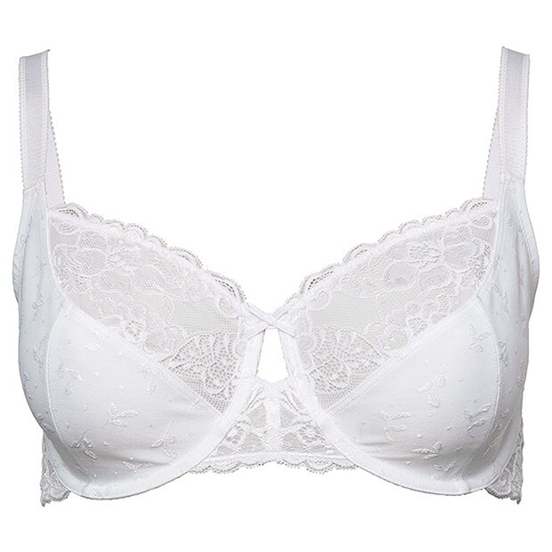 Jacquard Balconette Underwire Bra, Style:JN2507GW - White