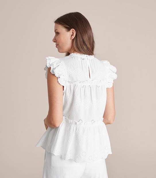 Preview Broderie Flutter Top