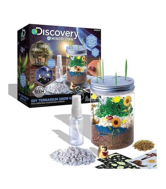 STEM Discovery #Mindblown - DIY Terrarium Grow Kit - Fast-Growing Indoor Mini Garden