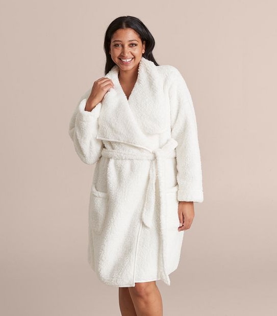 Extended Sizing Sherpa Sleep Dressing Gown