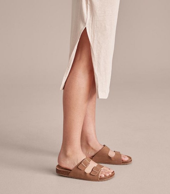 Linen Blend Knit Maxi Dress