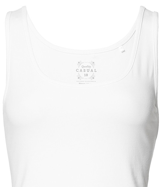 Longline Tank - White