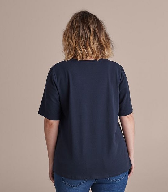 Curve Organic Cotton Crew T-Shirt