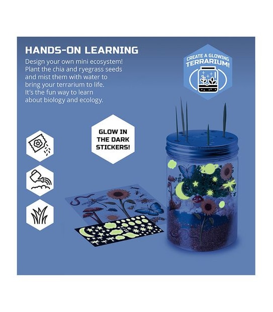 STEM Discovery #Mindblown - DIY Terrarium Grow Kit - Fast-Growing Indoor Mini Garden
