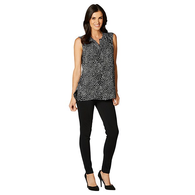 Sleeveless Shirt Mono Print Target Australia